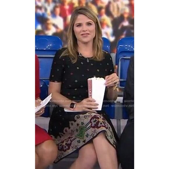 Alexander McQueen Silk Knit Intarsia Fit Flare Short Sleeve Sweater Dress S - Picture 8 of 17